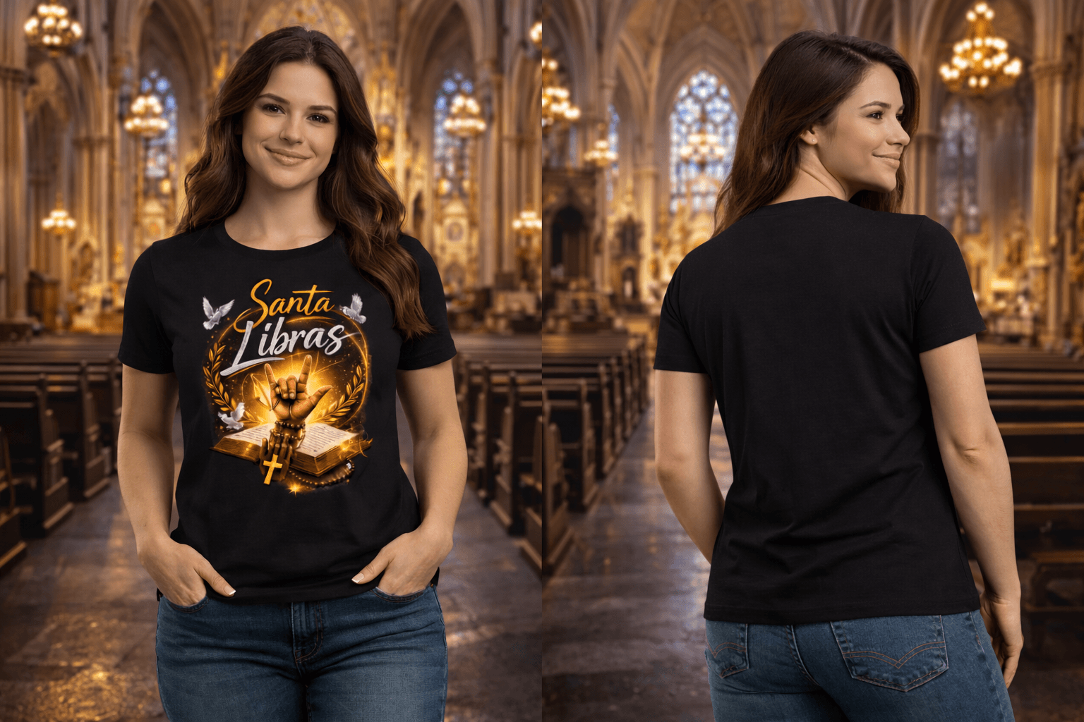 Camiseta “Santa Libras” - Frente